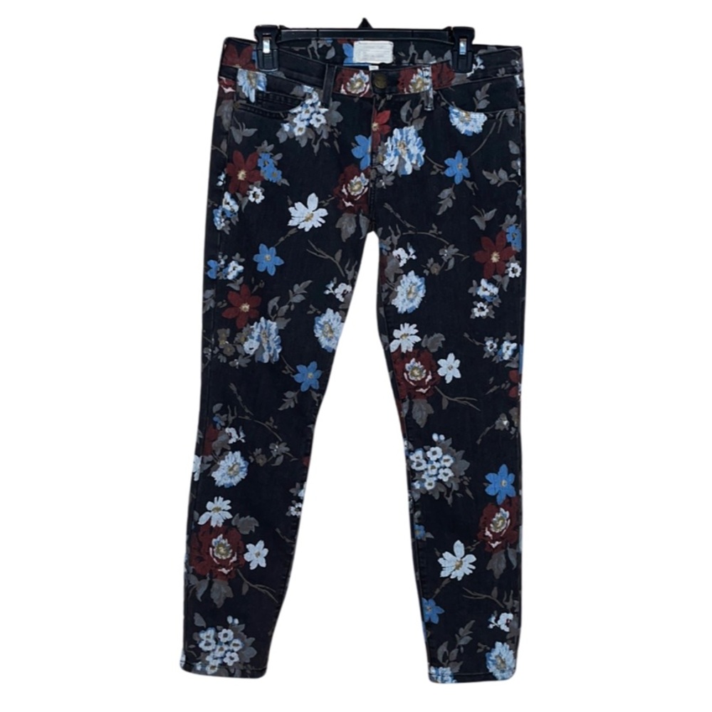 Current Elliott Floral Jeans - Black - Size 6 / 28